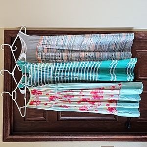 Set of 3 summer girls dresses. LIGHTWEIGHT and flowy. All 3 girls size 10.